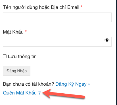 Lấy Lại Mật Khẩu tài khoản Hội Cá Độ